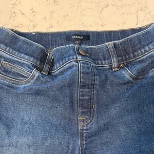 SPANX Blue Stretch High-Rise Jeggings
